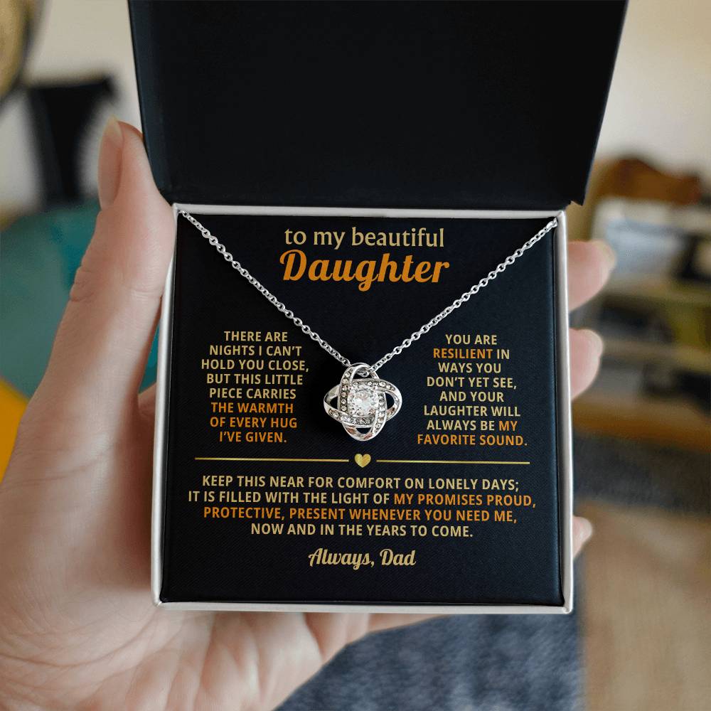 To my beautiful Daughter, This little piece carries the warmth of every hug I’ve given