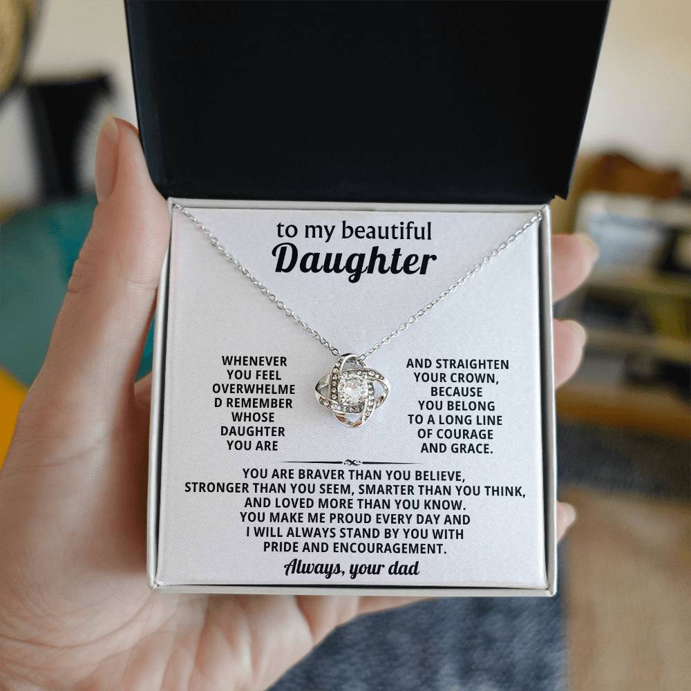 To my beautiful Daughter, You belong to a long line of courage and grace