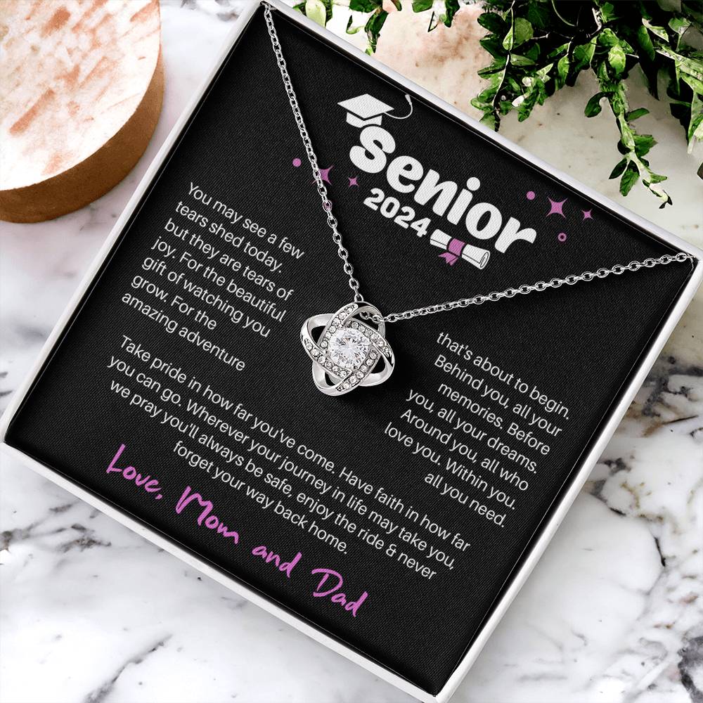 GRADUATION ADVENTURE FOR HER LOVE KNOT NECKLACE