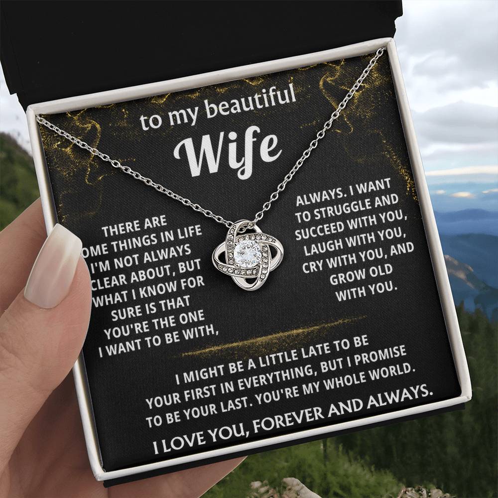 To My Wife, you're my whole world, always