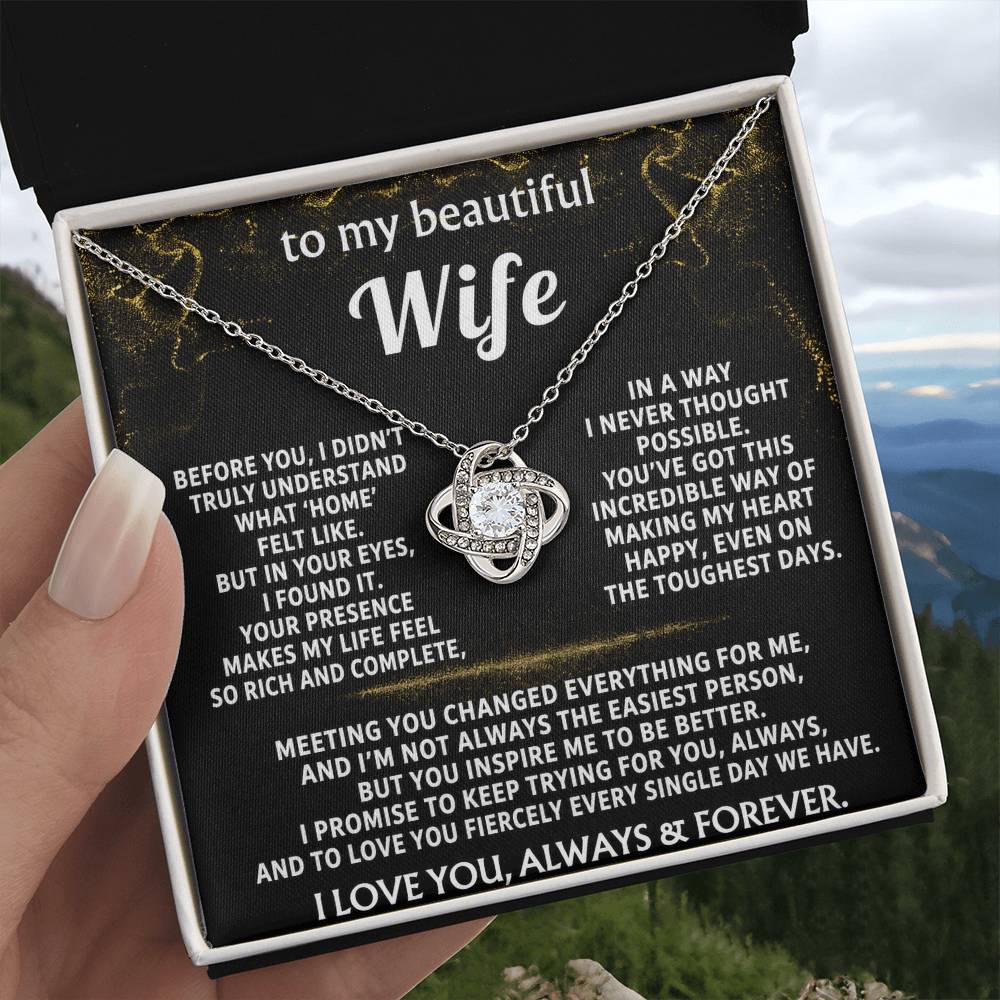 To My Wife, My heart found home in you.