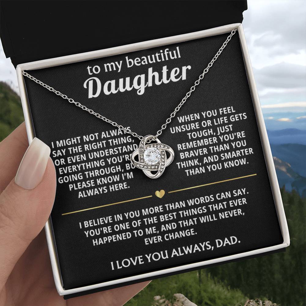 To My Beautiful Daughter, I believe in you always.