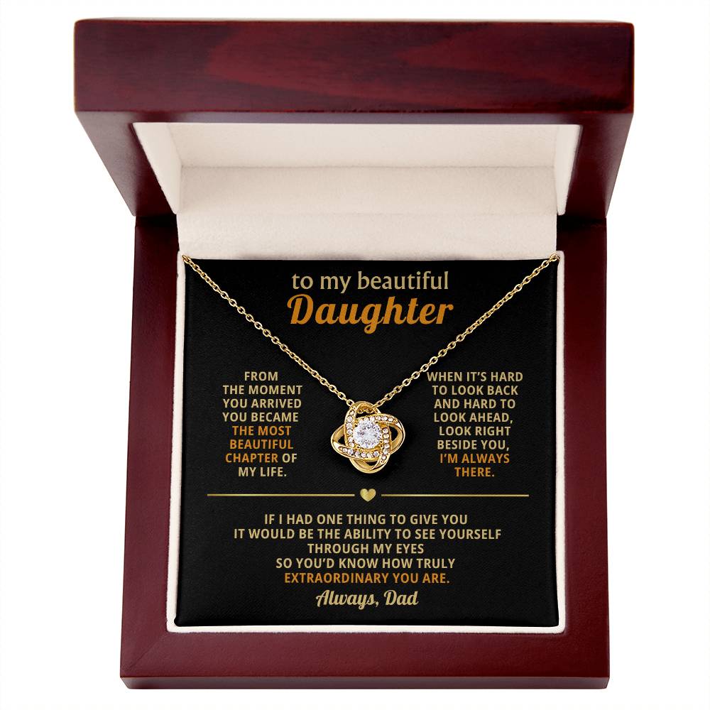 To my beautiful daughter, You became the most beautiful chapter of my life