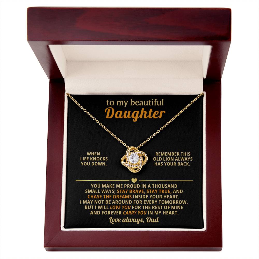 To my beautiful daughter, You make me proud in a thousand small ways