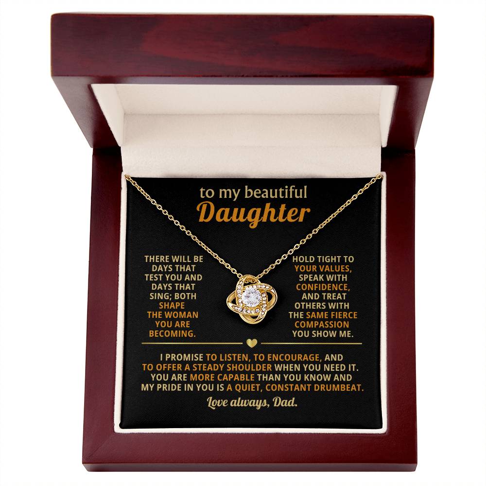 To my beautiful Daughter,ou are more capable than you know and my pride in you is a quiet