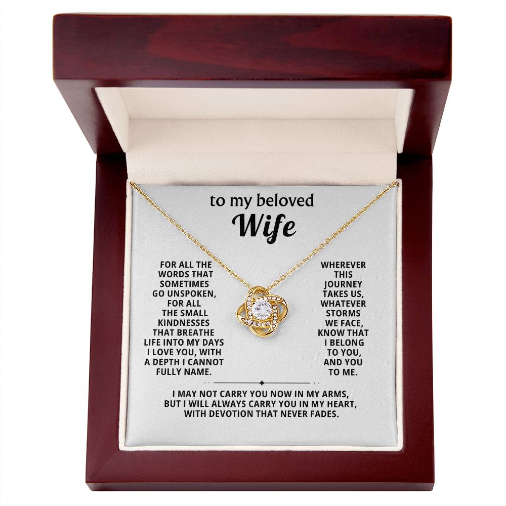 To my beloved wife, I belong to you, and you to me