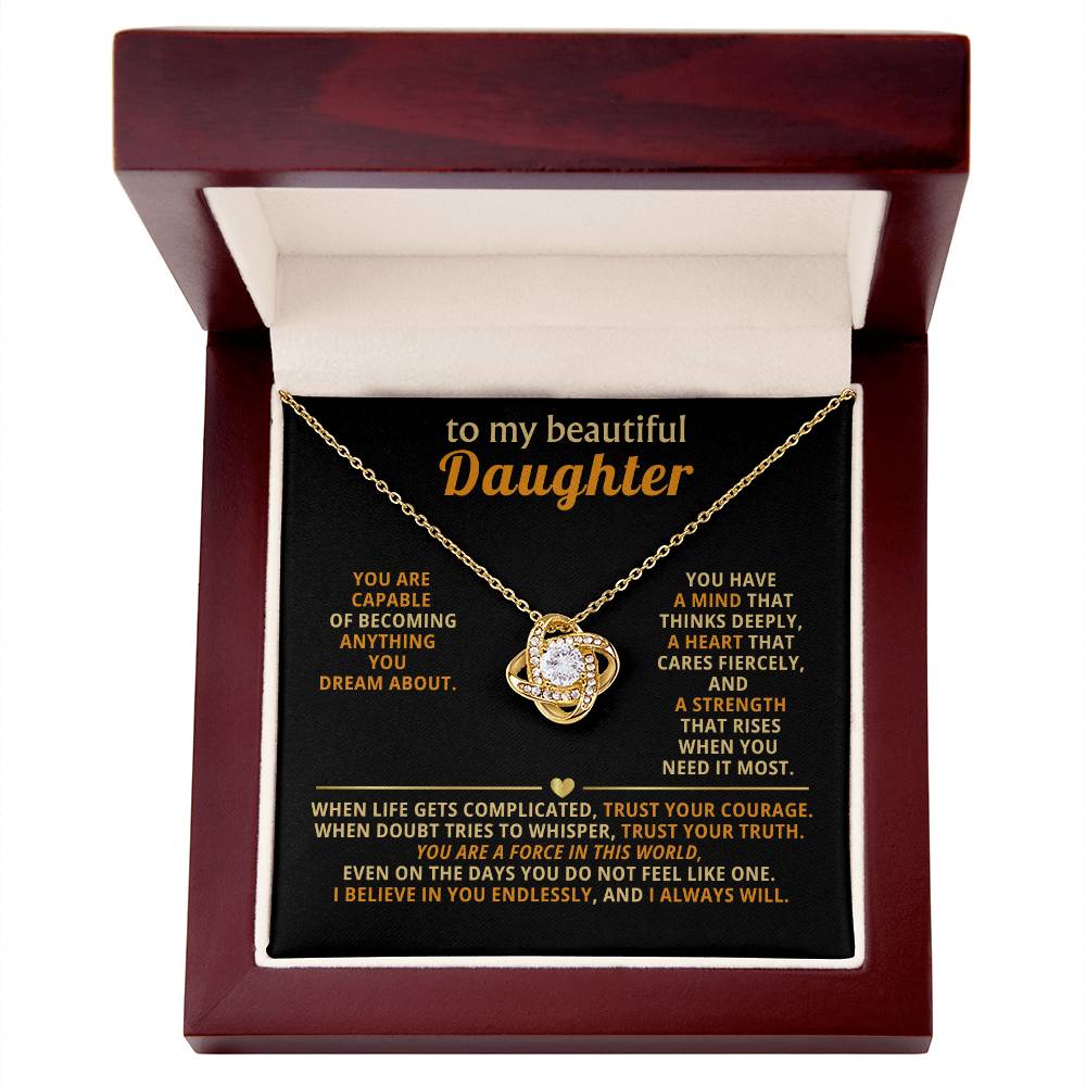 To my beautiful Daughter,You are capable of becoming anything you dream about