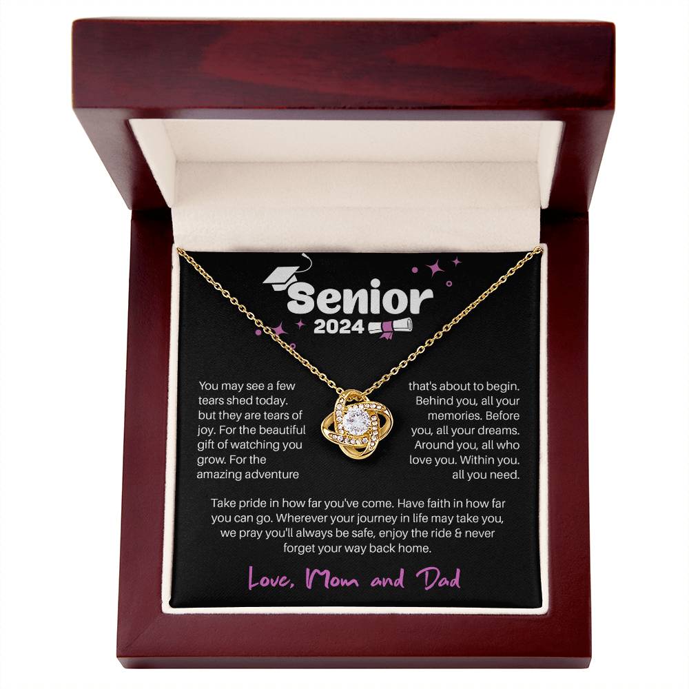 GRADUATION ADVENTURE FOR HER LOVE KNOT NECKLACE