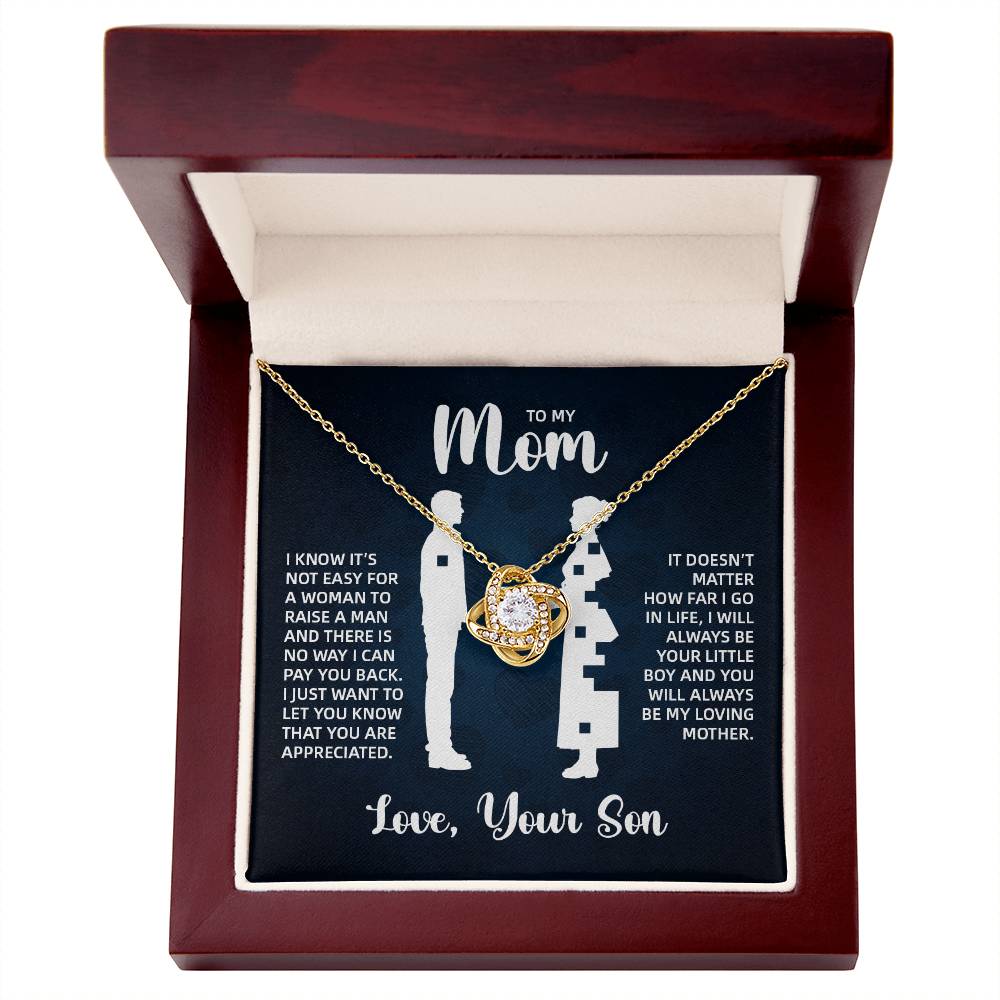 TO MY MOM LITTLE BOY BLUE LOVE KNOT