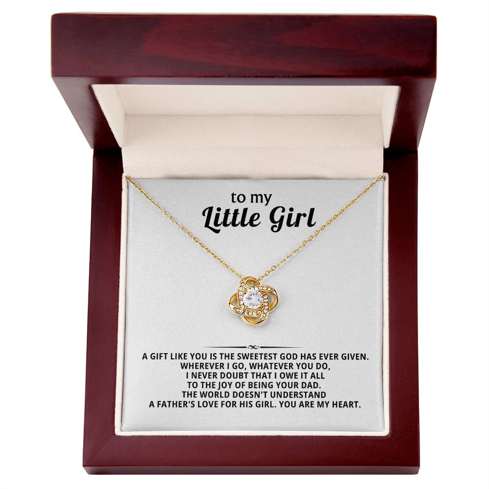 To My Little Girl, gift like you is the sweetest God has ever given