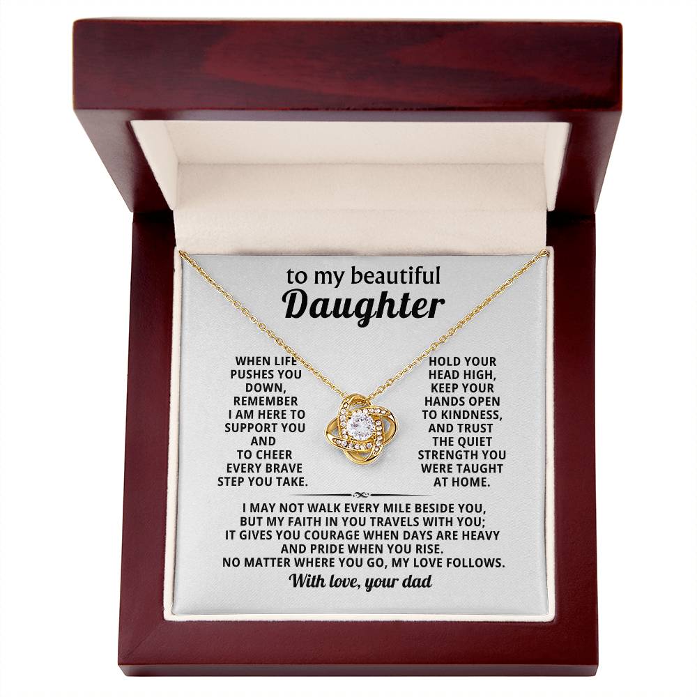 To my beautiful Daughter, My faith in you travels with you