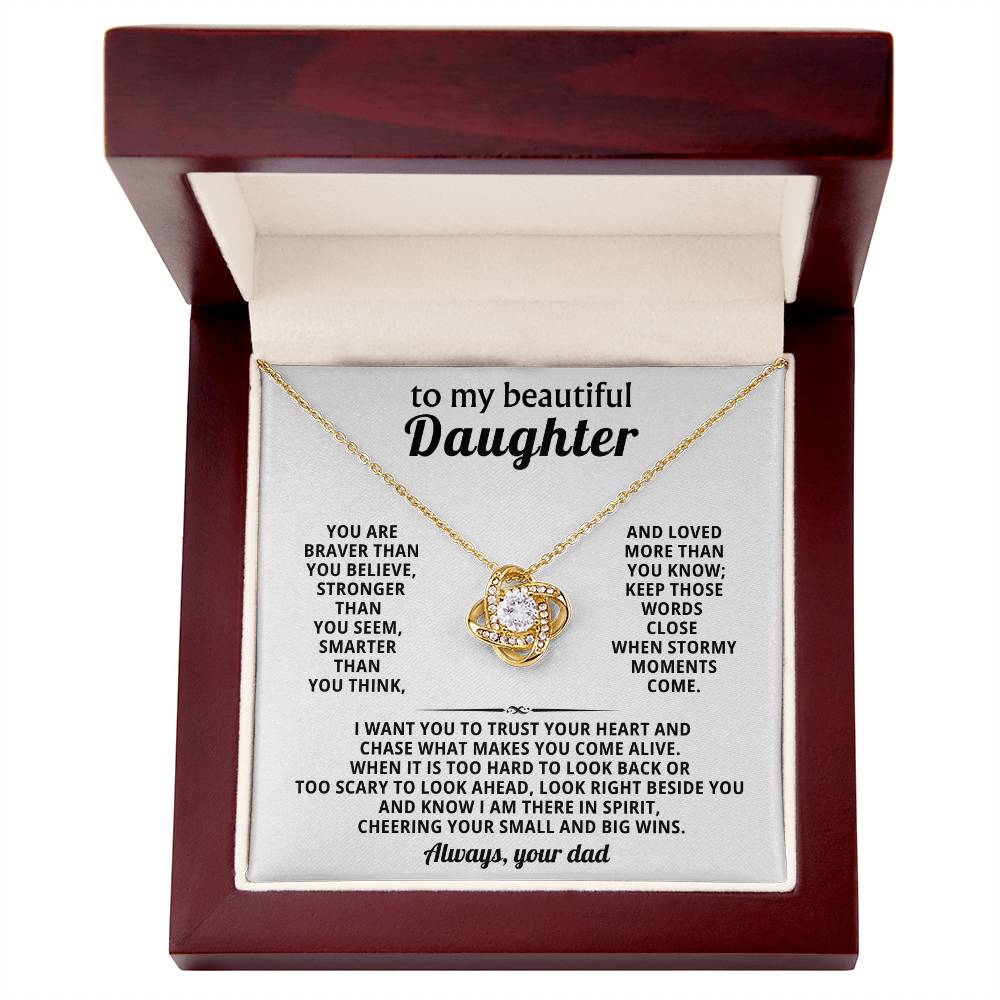 To my beautiful Daughter, Look right beside you and know I am there in spirit
