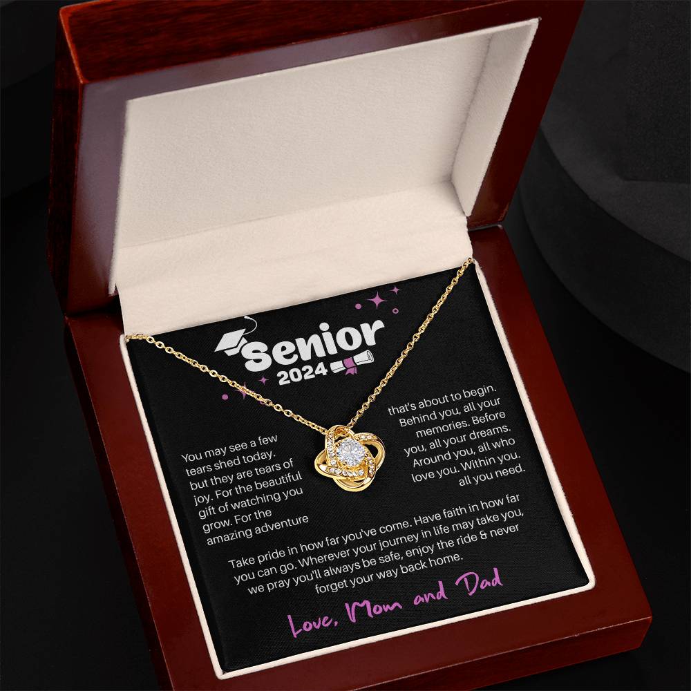 GRADUATION ADVENTURE FOR HER LOVE KNOT NECKLACE