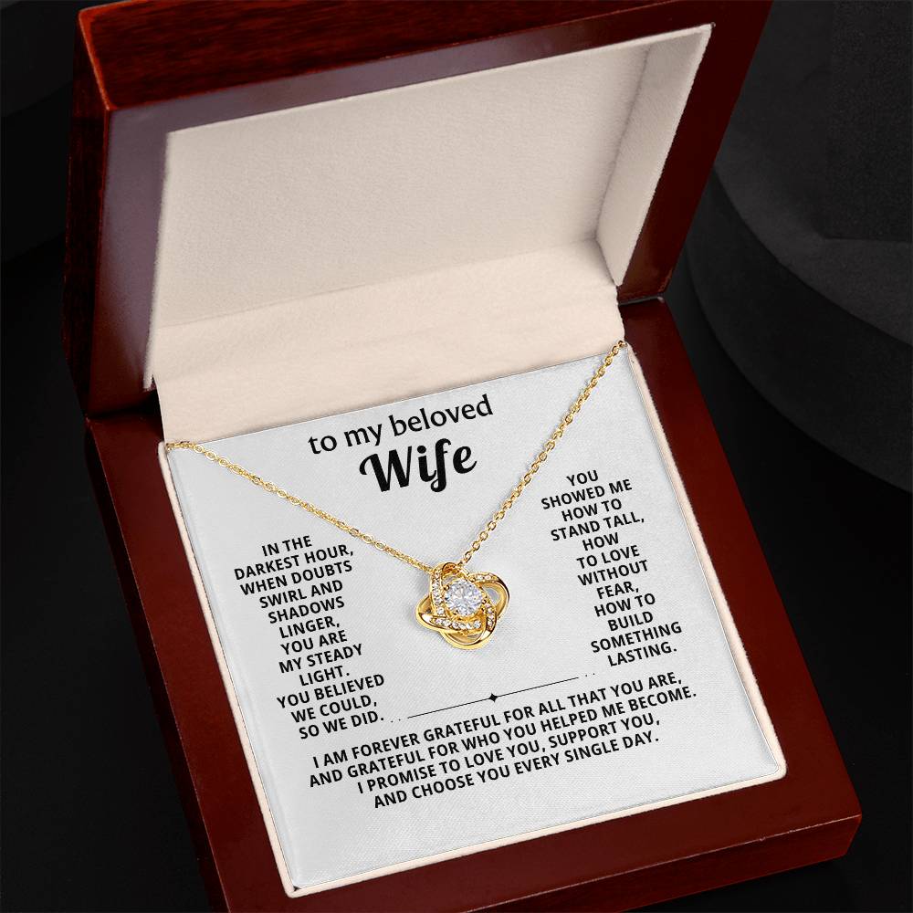 To my beloved wife, I promise to love you, support you, and choose you