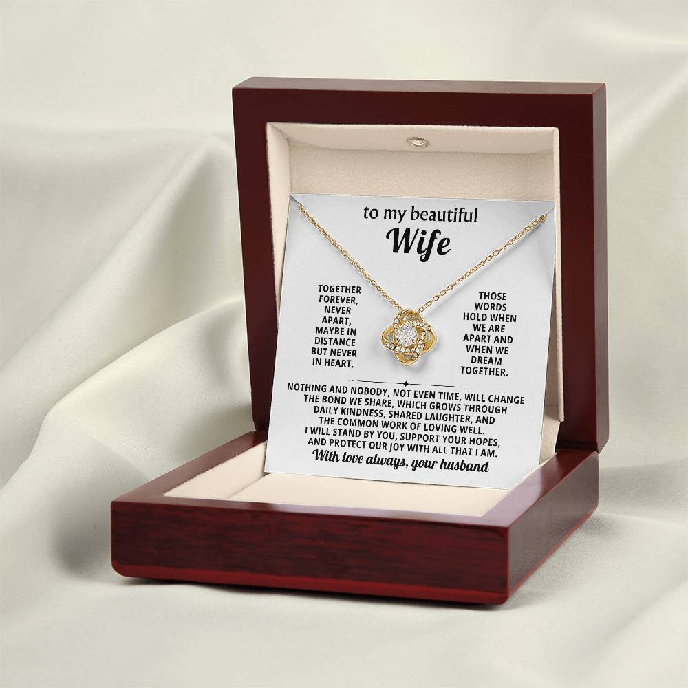 To my beautiful Wife, Nothing and nobody, not even time, will change the bond we share