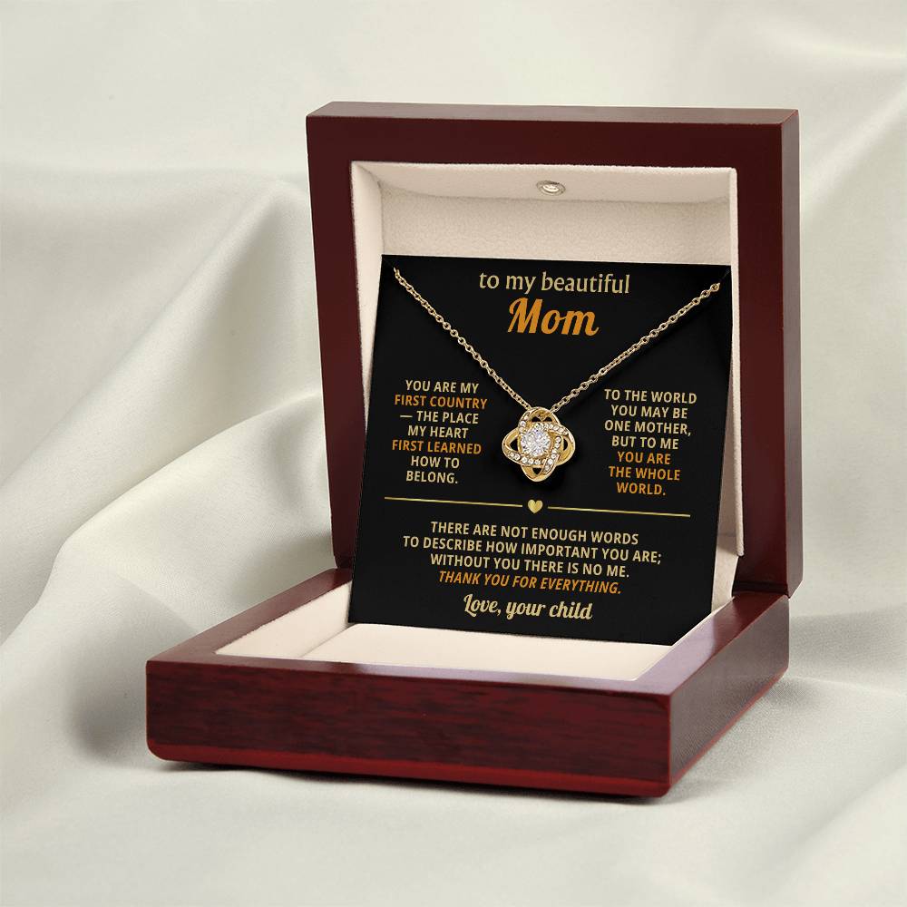 To my beautiful Mom, without you there is no me