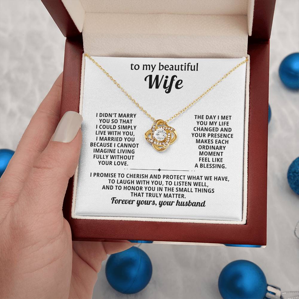 To my beautiful Wife, I promise to cherish and protect what we have