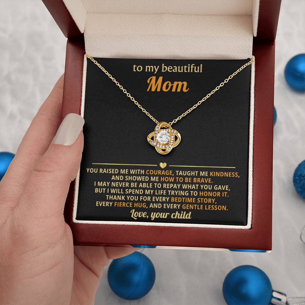 To my beautiful Mom, I may never be able to repay what you gave