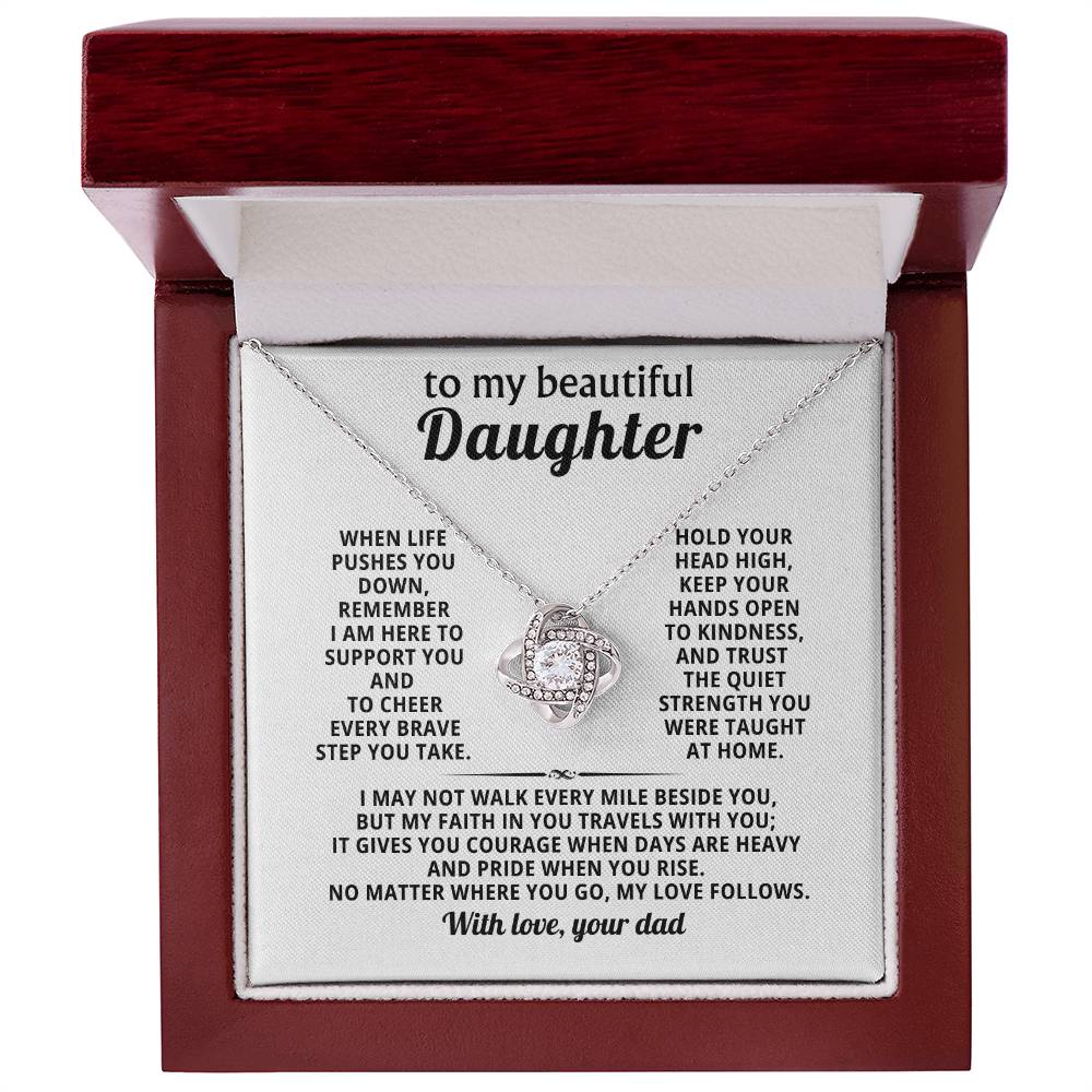 To my beautiful Daughter, My faith in you travels with you