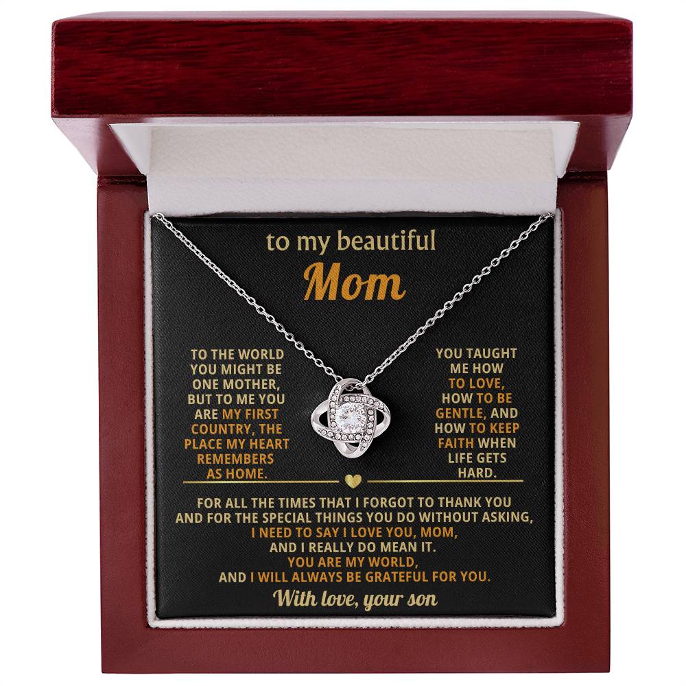 To My Mom, You taught me how to love, how to be gentle