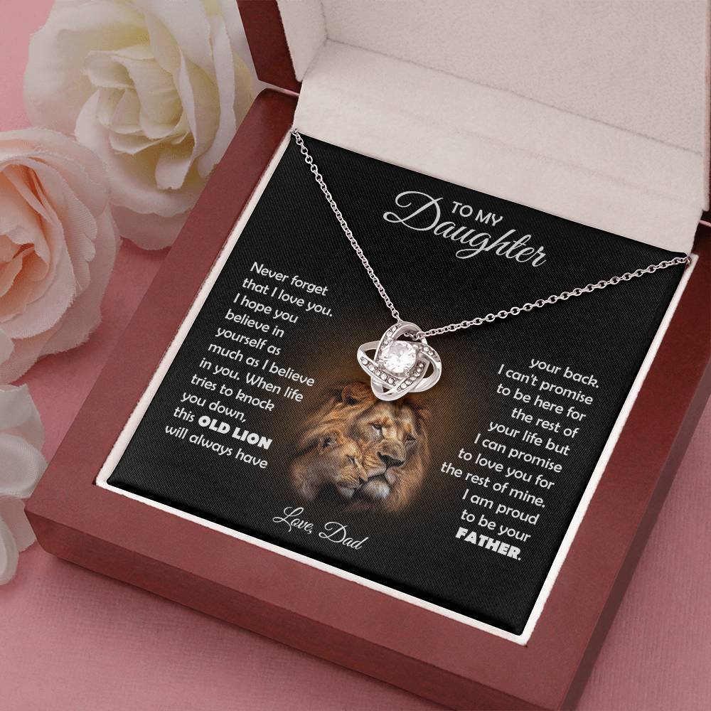 TO MY DAUGHTER THIS LION LOVE KNOT