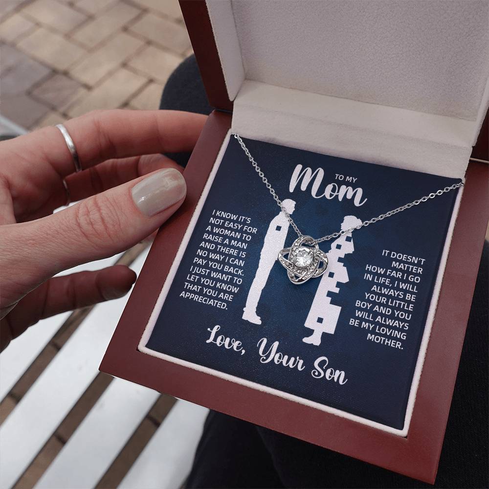 TO MY MOM LITTLE BOY BLUE LOVE KNOT