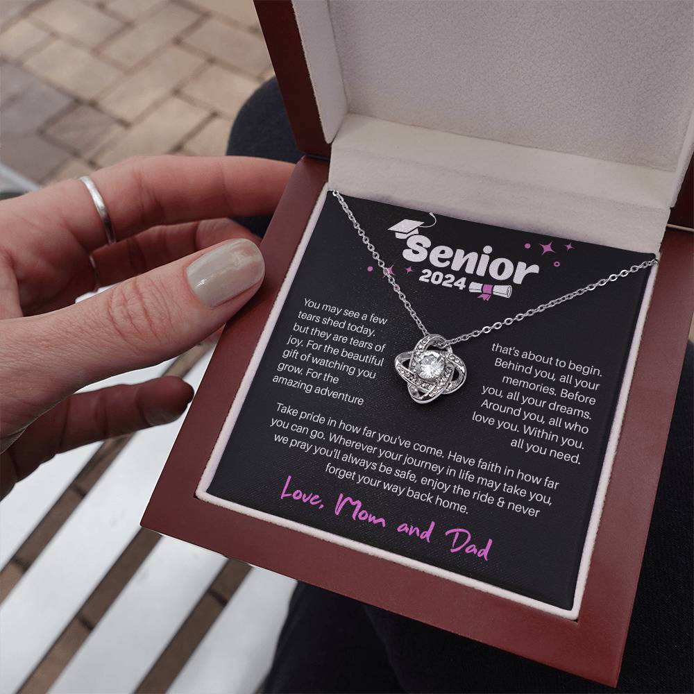 GRADUATION ADVENTURE FOR HER LOVE KNOT NECKLACE