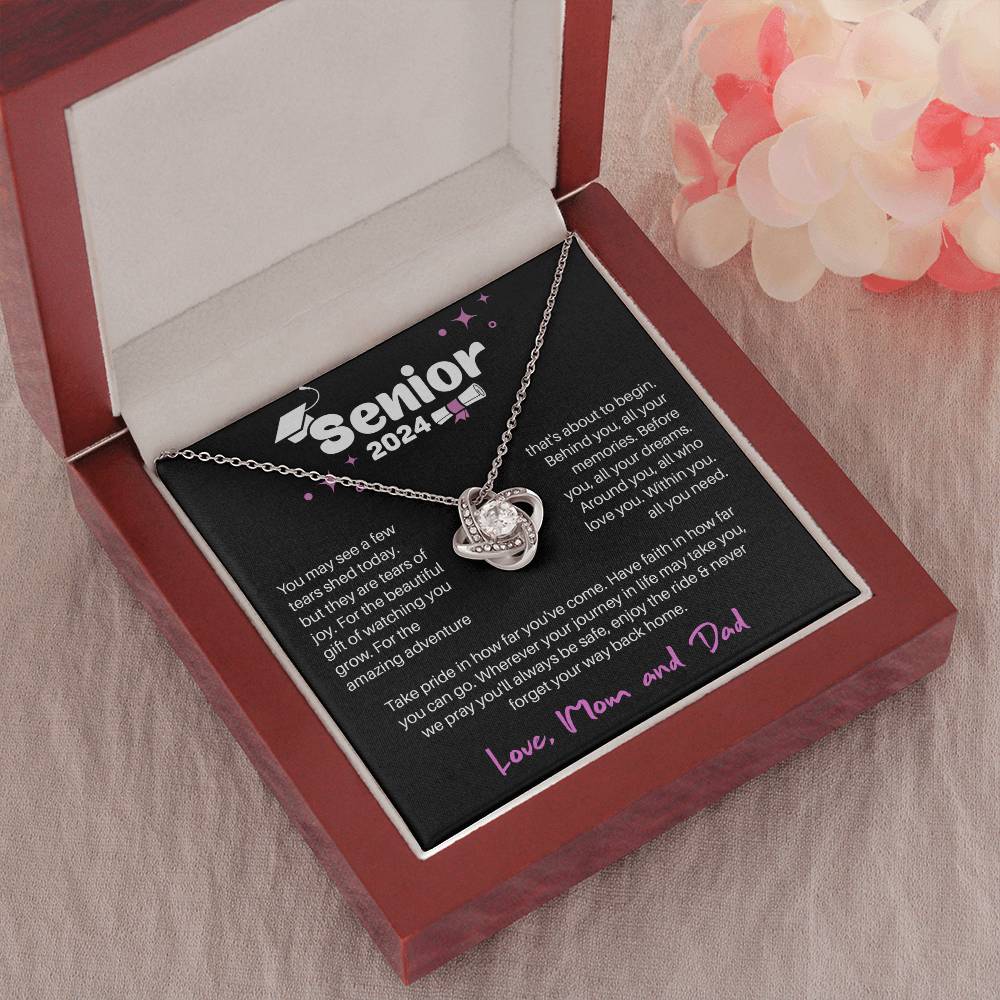 GRADUATION ADVENTURE FOR HER LOVE KNOT NECKLACE