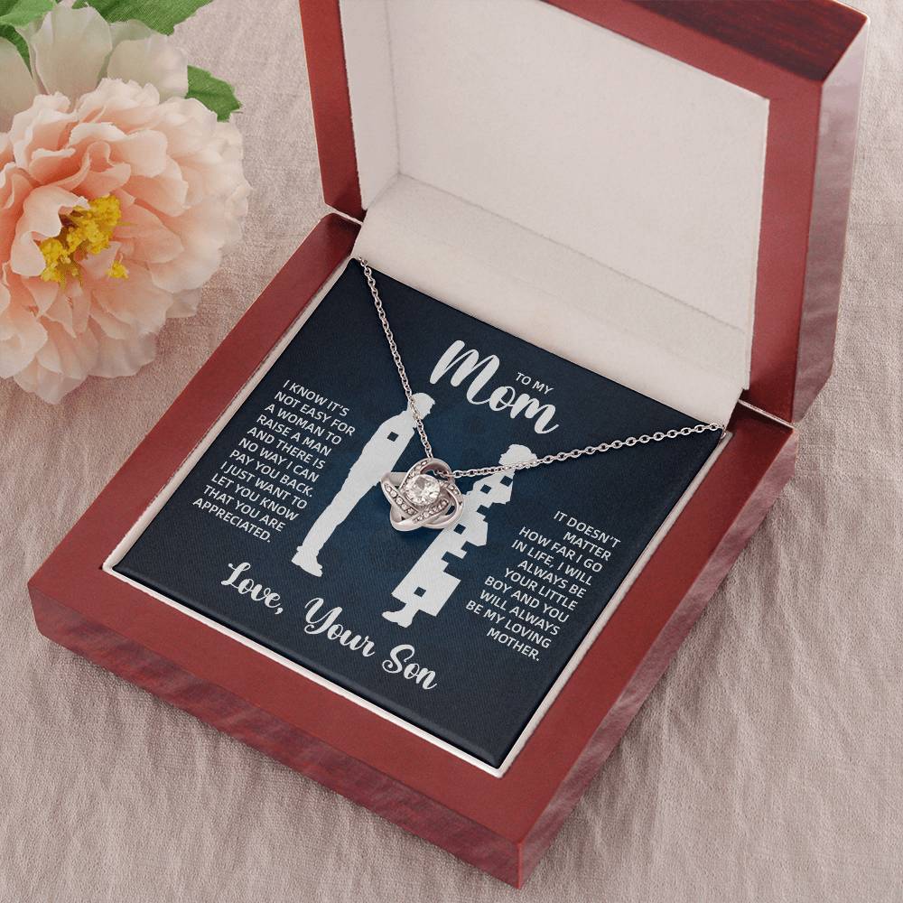 TO MY MOM LITTLE BOY BLUE LOVE KNOT