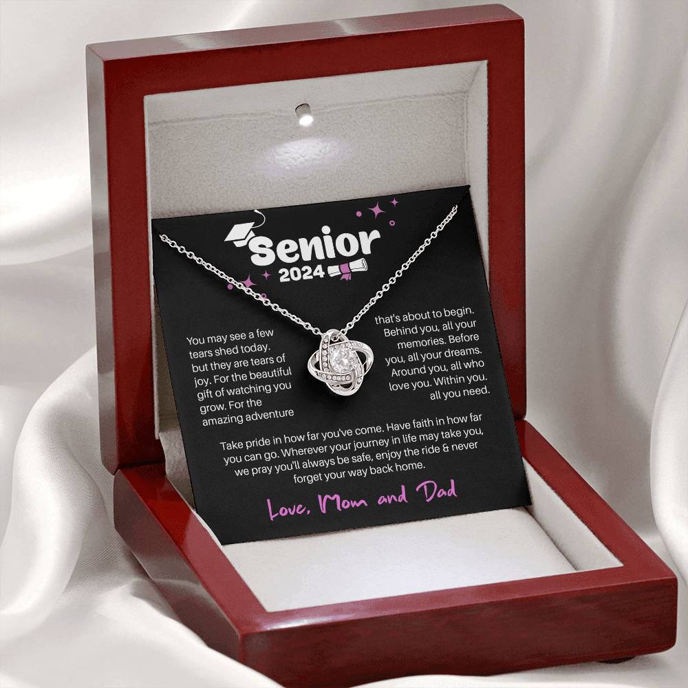 GRADUATION ADVENTURE FOR HER LOVE KNOT NECKLACE