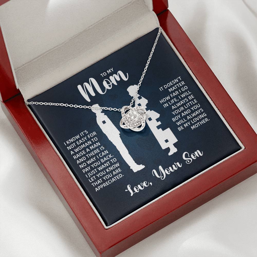 TO MY MOM LITTLE BOY BLUE LOVE KNOT