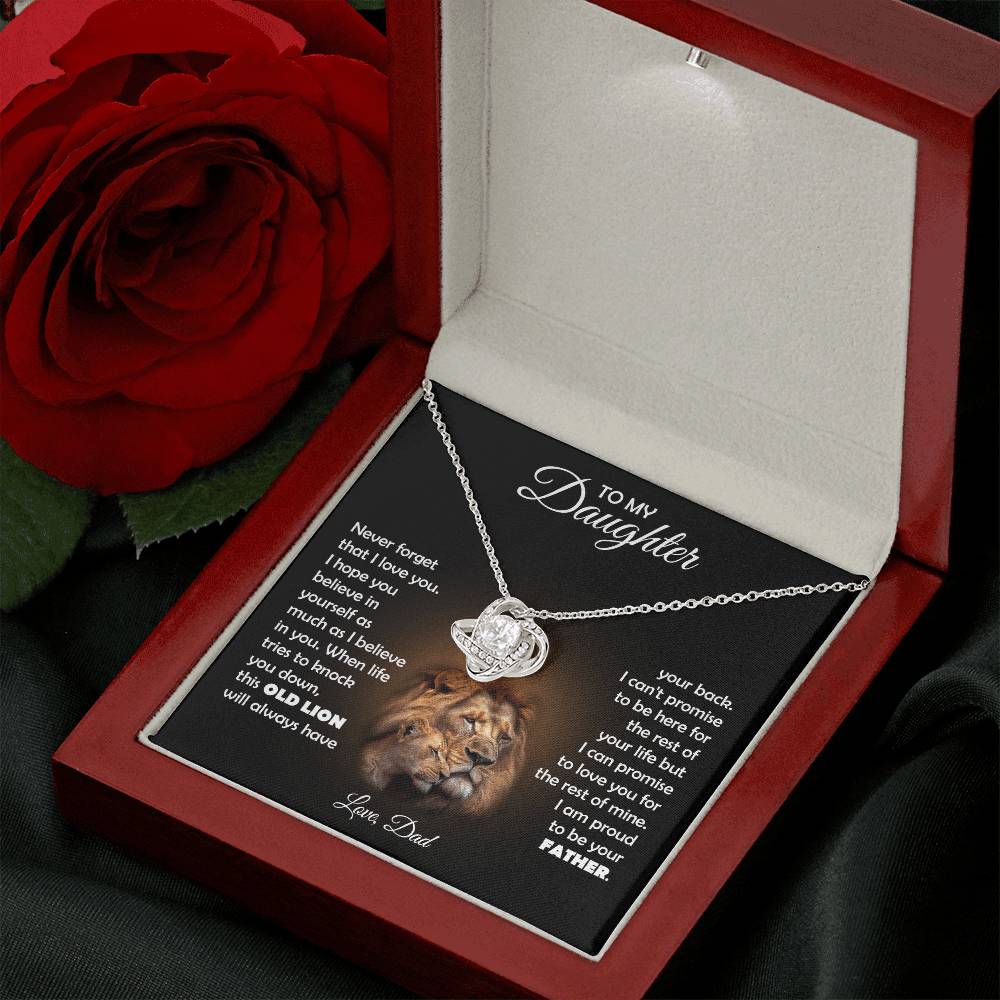 TO MY DAUGHTER THIS LION LOVE KNOT