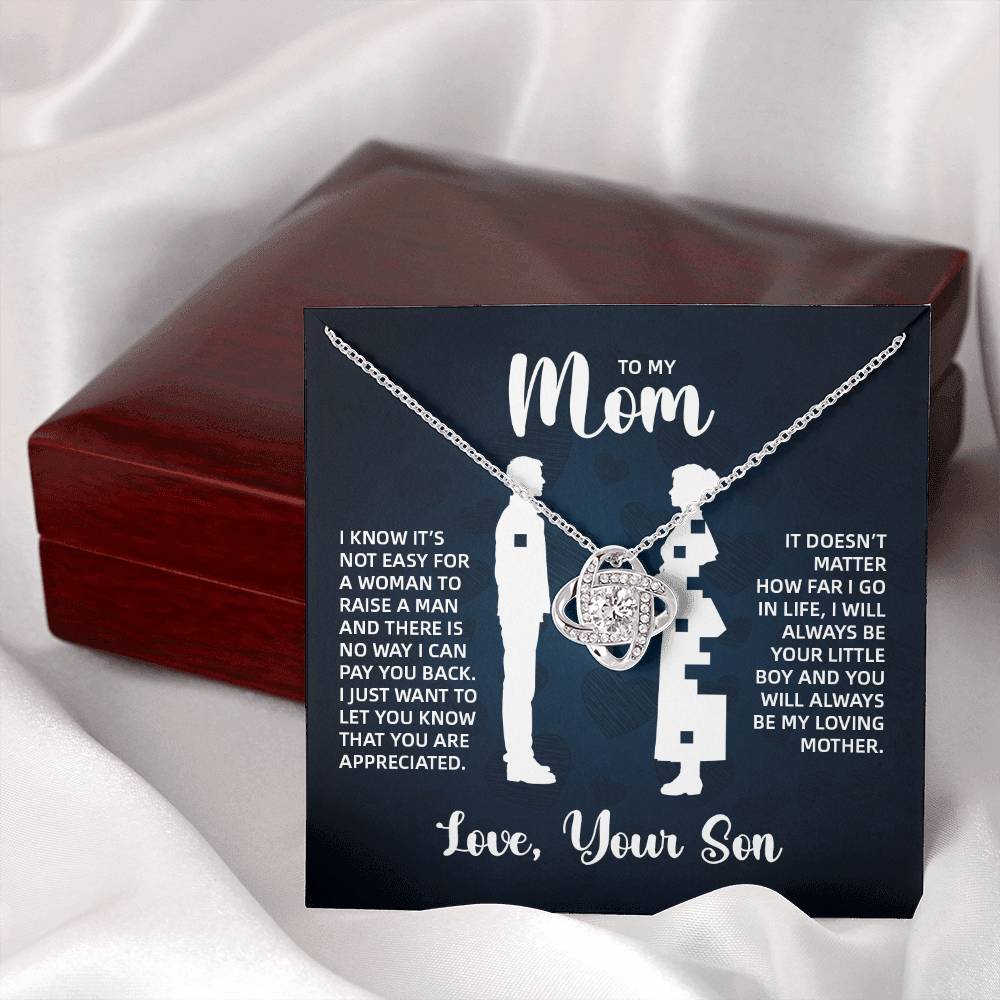 TO MY MOM LITTLE BOY BLUE LOVE KNOT