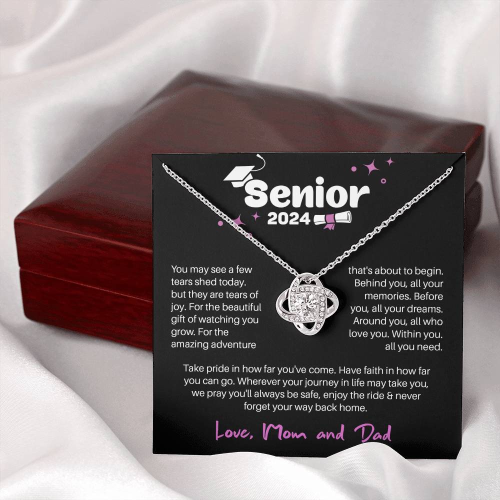 GRADUATION ADVENTURE FOR HER LOVE KNOT NECKLACE