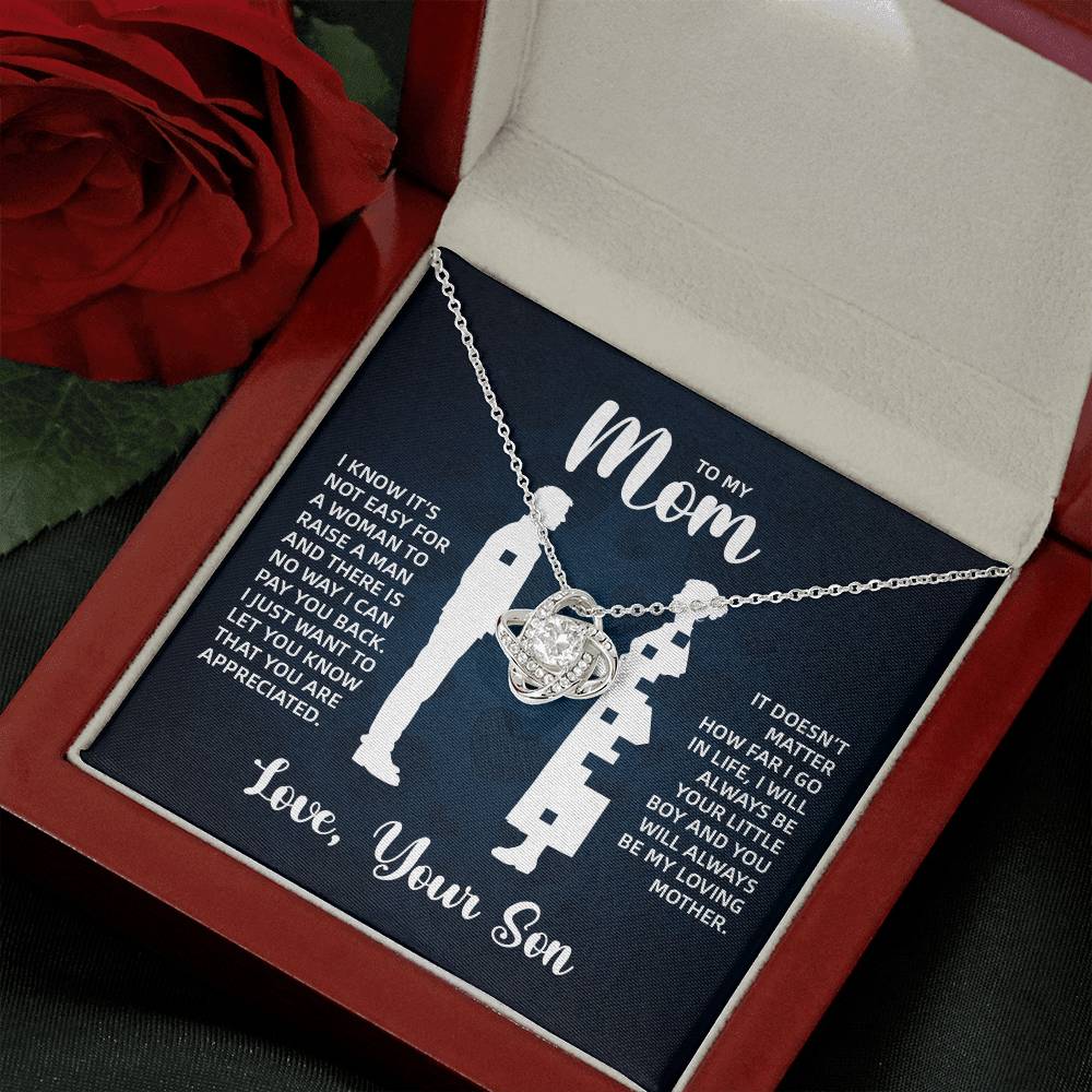 TO MY MOM LITTLE BOY BLUE LOVE KNOT