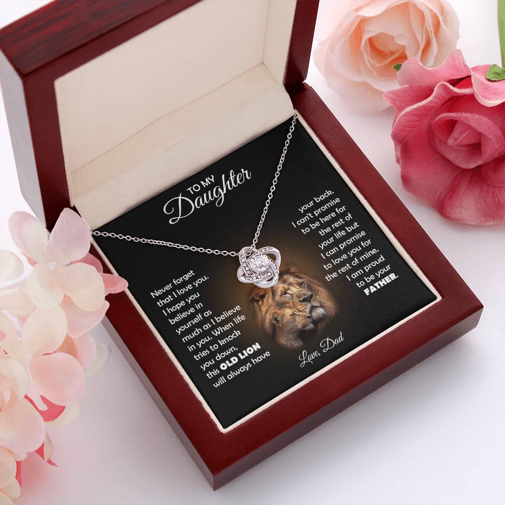 TO MY DAUGHTER THIS LION LOVE KNOT