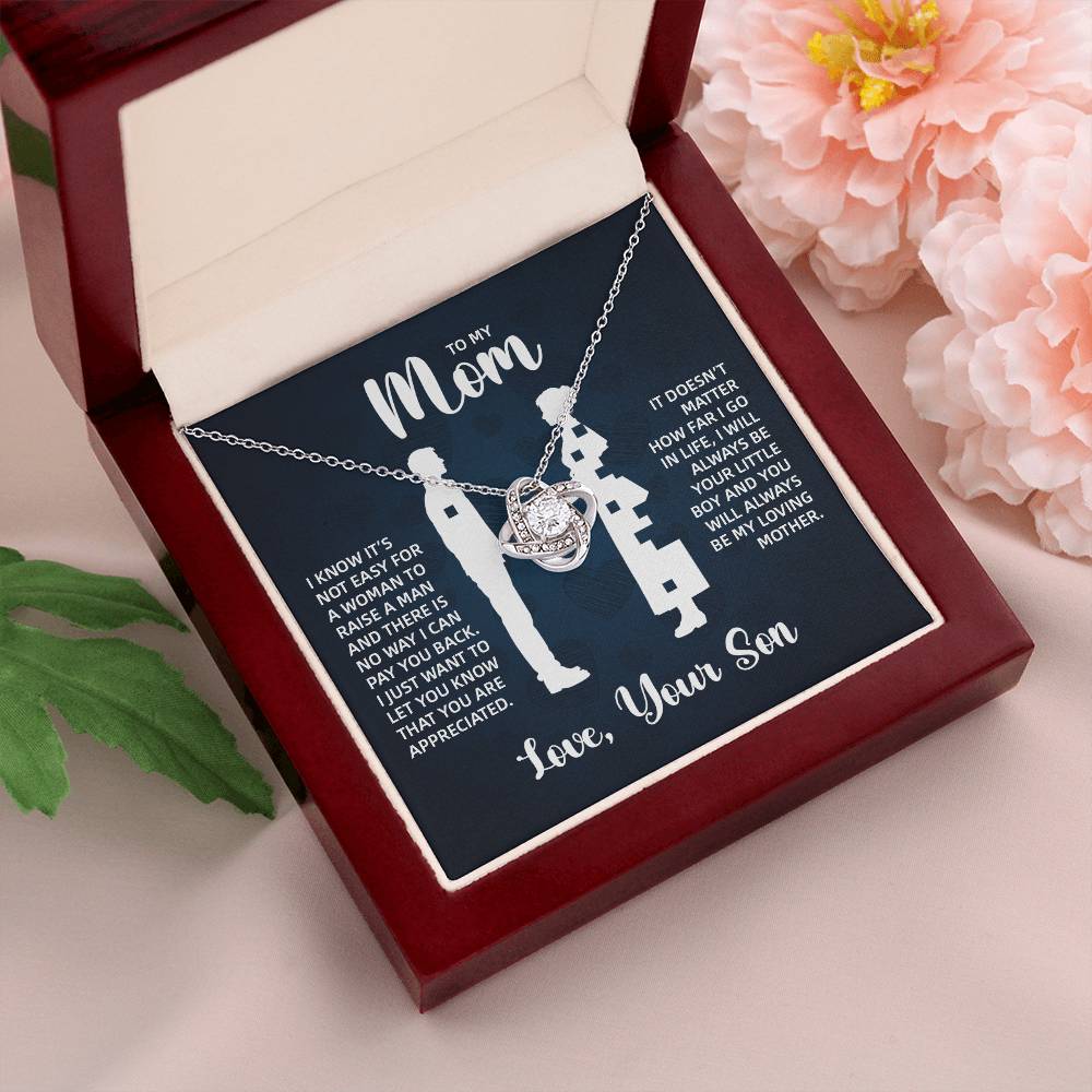 TO MY MOM LITTLE BOY BLUE LOVE KNOT
