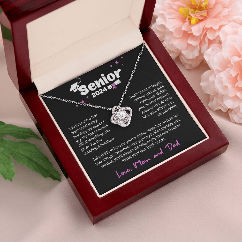 GRADUATION ADVENTURE FOR HER LOVE KNOT NECKLACE