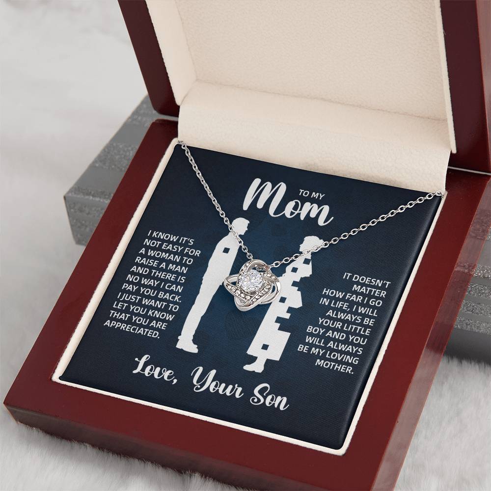 TO MY MOM LITTLE BOY BLUE LOVE KNOT