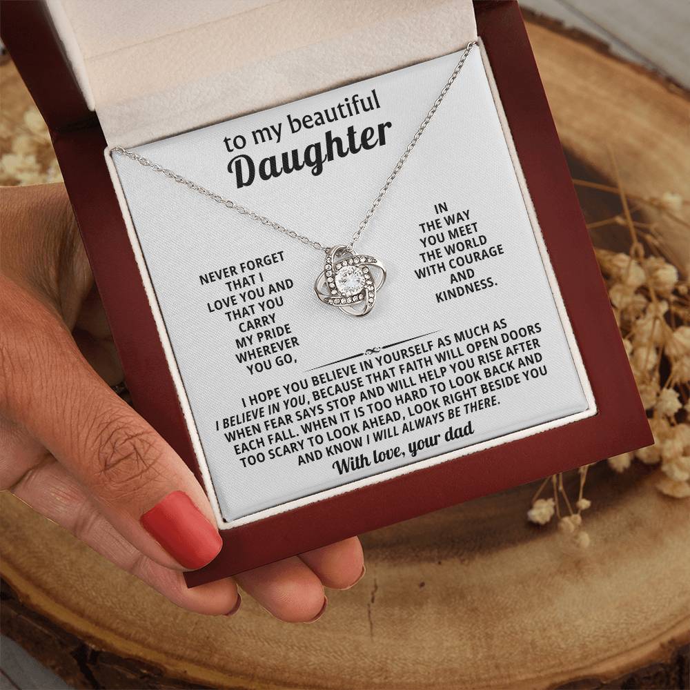 To my beautiful Daughter, You carry my pride wherever you go