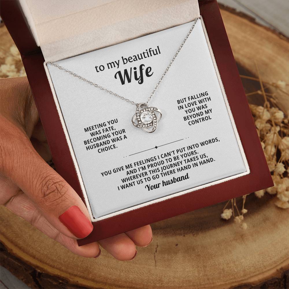 To my beautiful wife, I want us to go there hand in hand - Forever Love