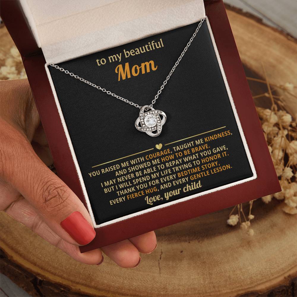 To my beautiful Mom, I may never be able to repay what you gave