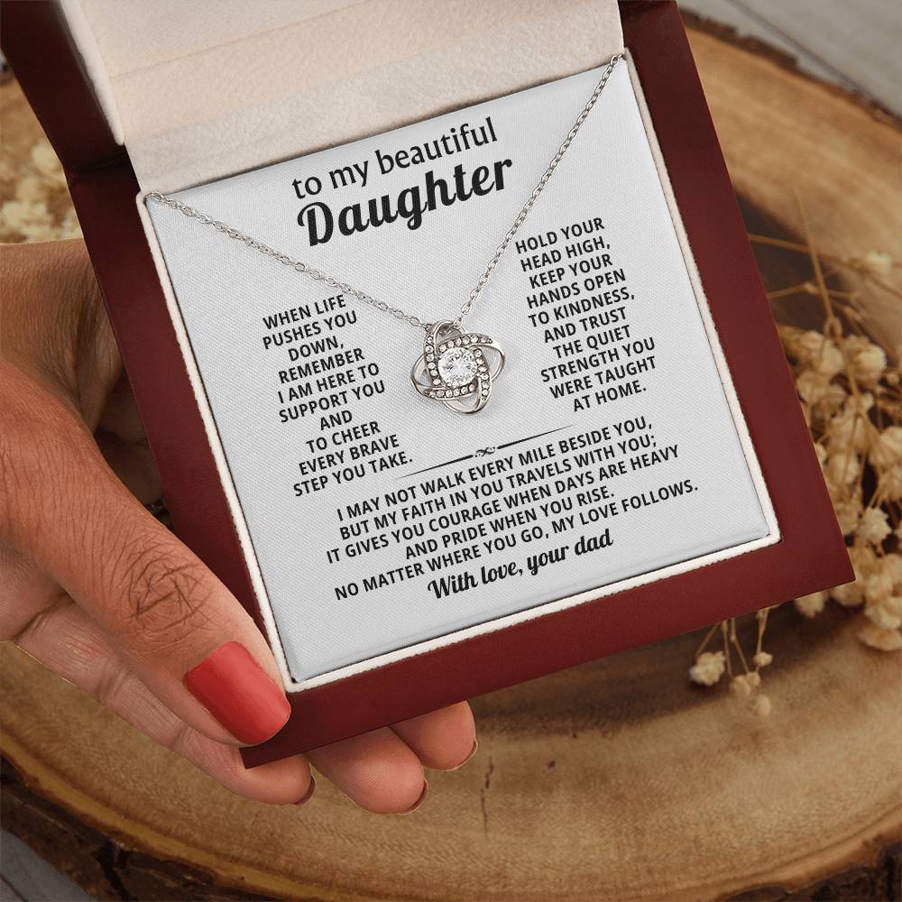 To my beautiful Daughter, My faith in you travels with you