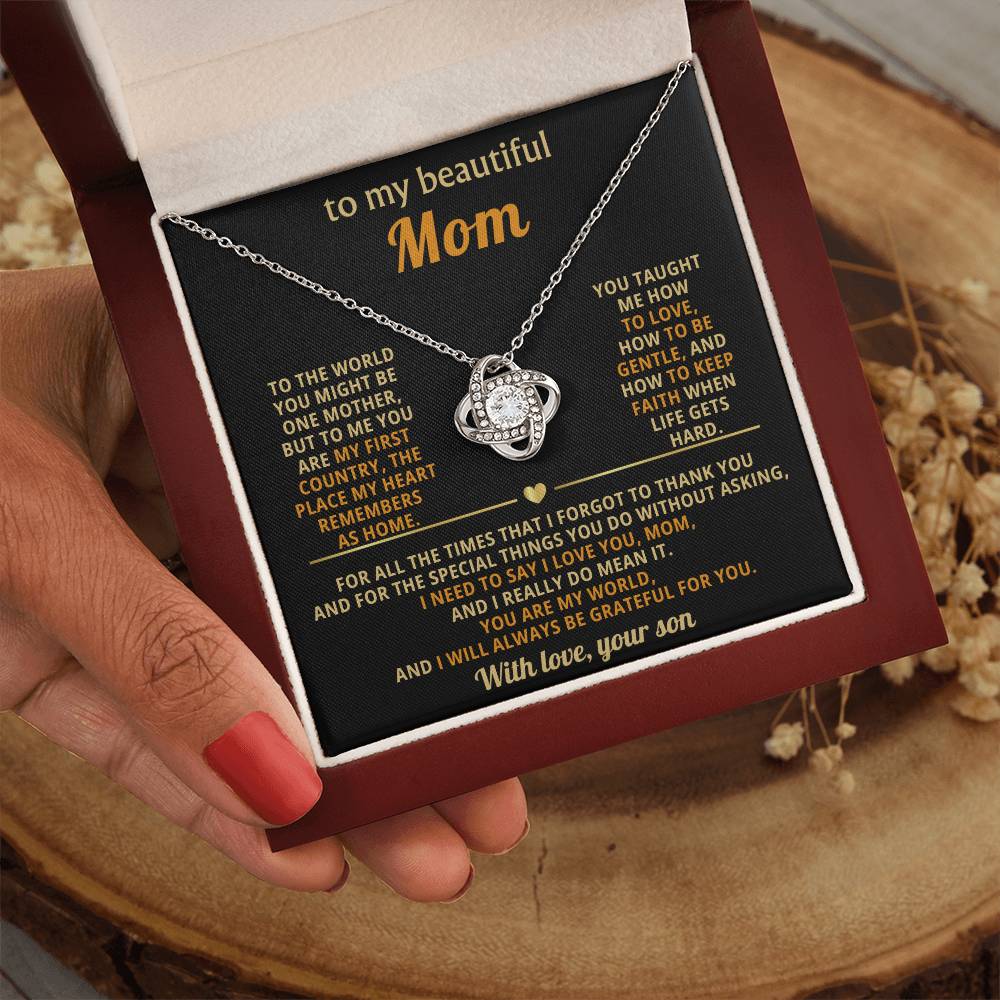 To My Mom, You taught me how to love, how to be gentle
