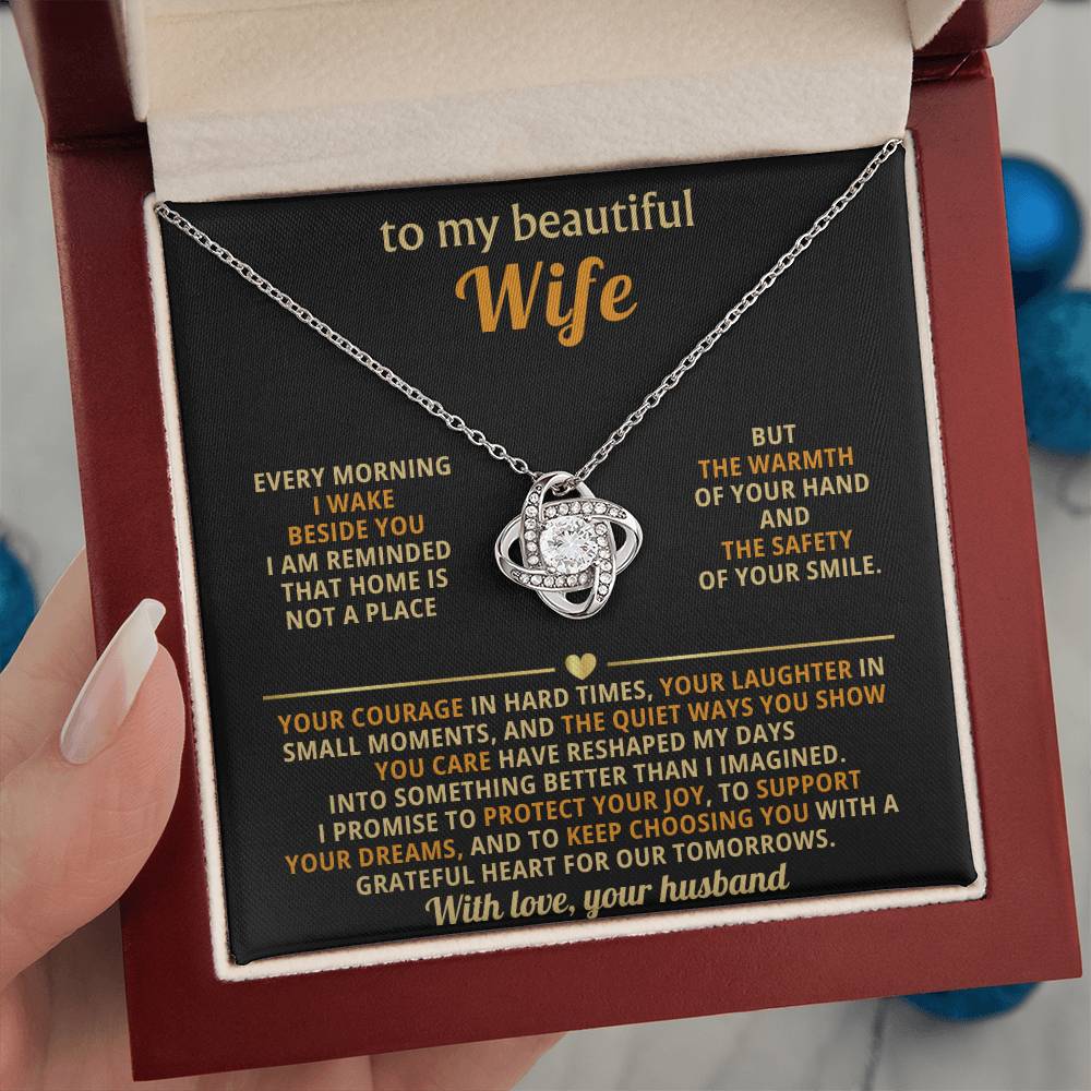 To my beautiful Wife, I am reminded that home is not a place but the warmth of your hand and the safety of your smile