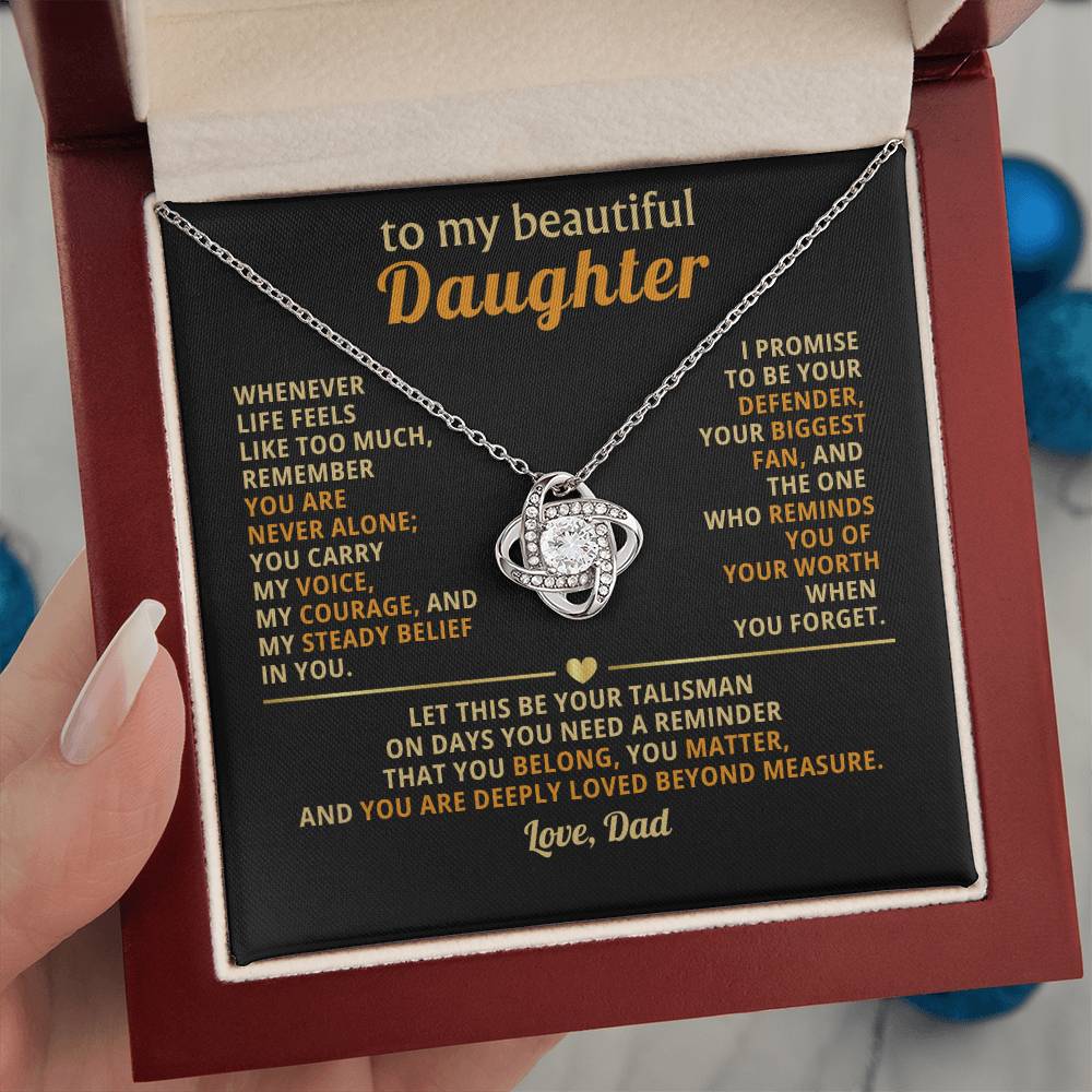 To my beautiful Daughter, I promise to be your defender, your biggest fan