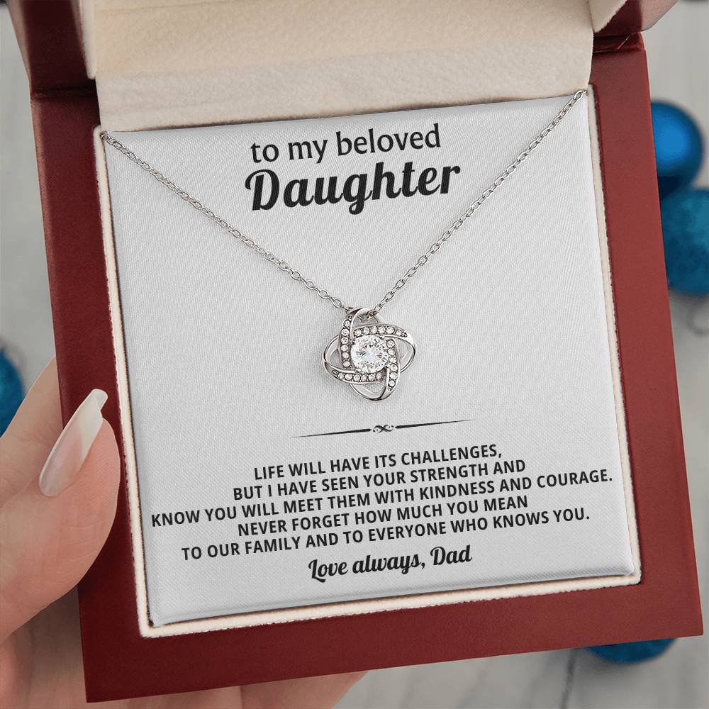 To my beloved daughter, Never forget how much you mean to our family and to everyone who knows you