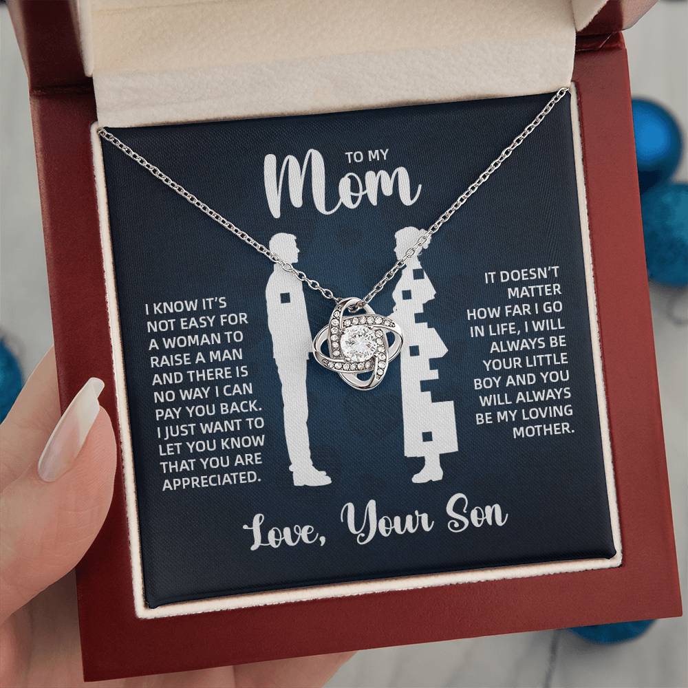 TO MY MOM LITTLE BOY BLUE LOVE KNOT
