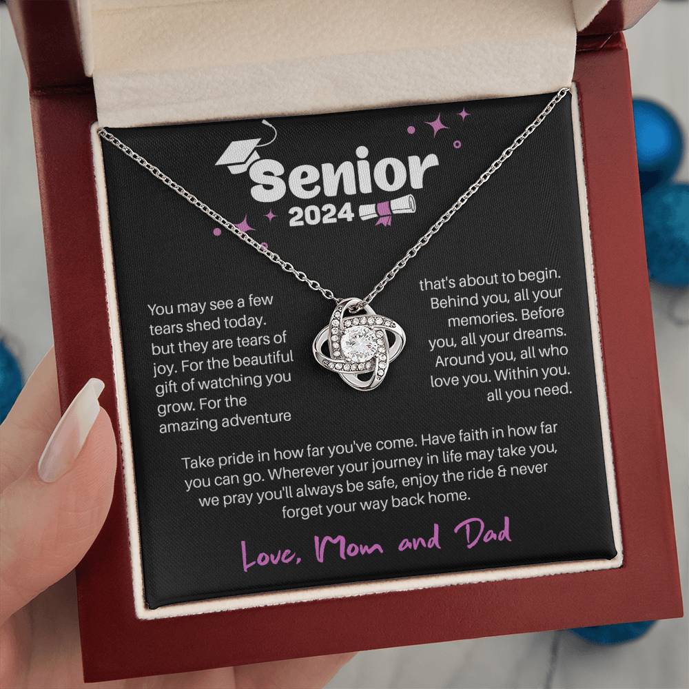 GRADUATION ADVENTURE FOR HER LOVE KNOT NECKLACE