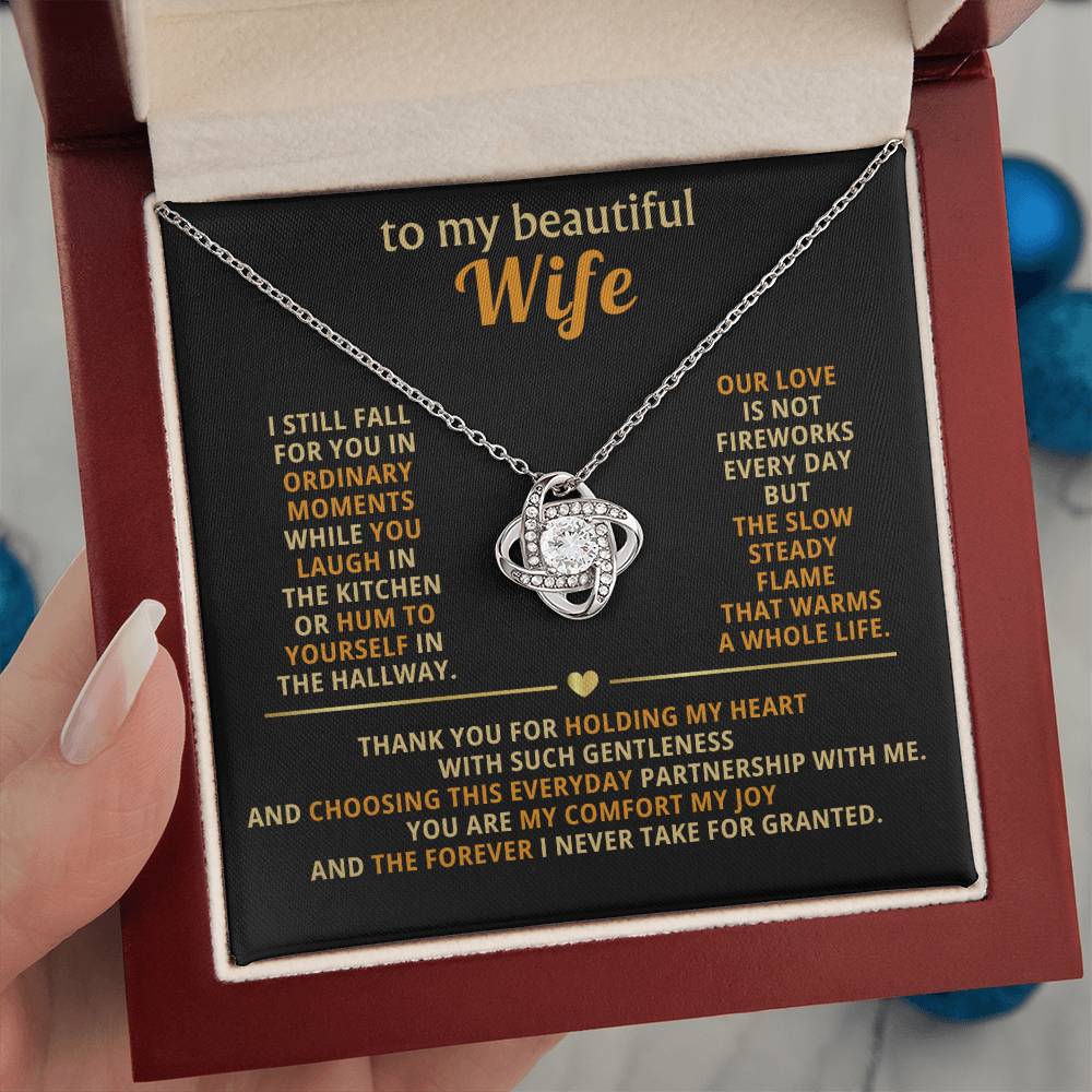 To my beautiful wife, I still fall for you in ordinary moments